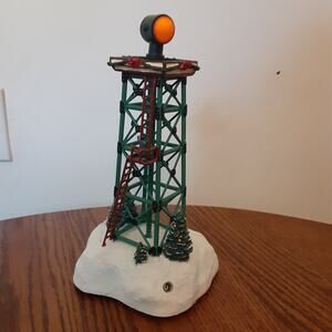 Vtg Hawthorne Village Aircraft Beacon Holiday Towers Train Accessory Tested